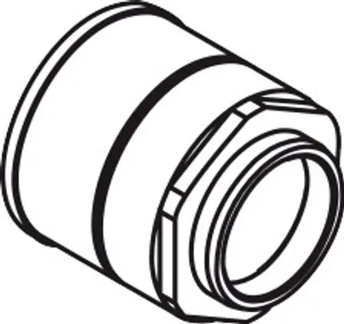 Blick auf eine HG Mutter von Hansgrohe, zeigt die Form und Gewindestruktur des Produkts, keine Maße erkennbar.